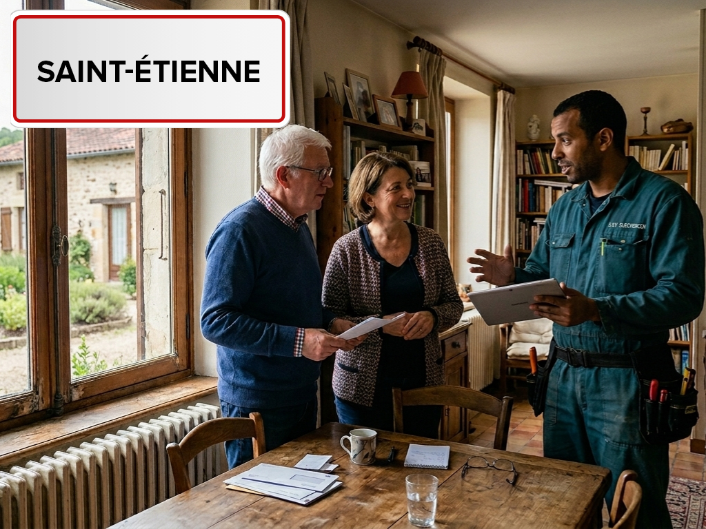Installation de pompe à chaleur à Saint-Étienne (42000) dans la Loire