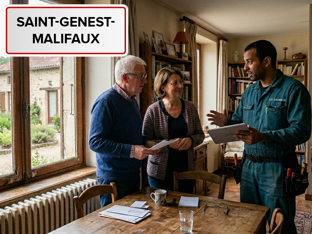 Installation de pompe à chaleur à Saint-Genest-Malifaux (42660) dans la Loire